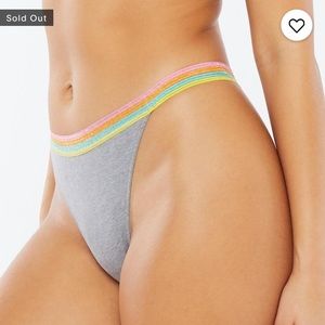 Savage X Fenty Candy Stripe Thong NWT
